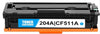 CF511A Cyan toner cartridge compatible with HP Color LaserJet Pro M154, M180, M181, prints up to 900 pages with bright, accurate colors.