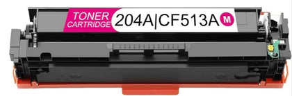 CF513A Magenta toner cartridge compatible with HP Color LaserJet Pro M154, M180, M181 – 900 page yield.