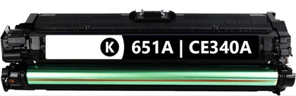 CE340A (651A) Black Compatible Toner Cartridge for HP LaserJet Enterprise 700 Color MFP M775, 13,500 pages.