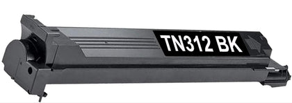 Compatible Konica Minolta TN312 black toner cartridge, 20000 pages for BizHub C300, C352, C352P.