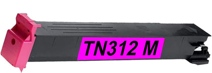 Compatible Konica Minolta TN312 magenta toner cartridge, 12000 pages for BizHub C300, C352, C352P.