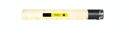 TN321 Yellow toner cartridge compatible with Konica Minolta BizHub C224, C284, C364, 25000 pages high-yield