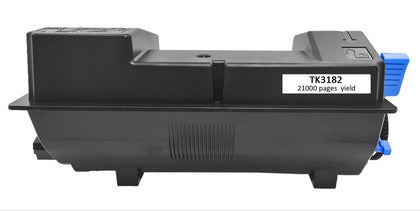 Toner Cartridge TK-3182 compatible for Kyocera ECOSYS P3055dn printer, black, high-yield 21,000 pages.