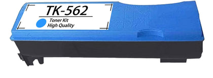 Compatible Kyocera TK-562 cyan toner cartridge, 10000 pages for FS C5300, C5300DN, C5350, C5350DN printers.