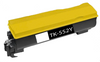 Kyocera TK-552 Yellow compatible toner cartridge, 6000-page yield for FS-C5200 and FS-C5200DN printers.