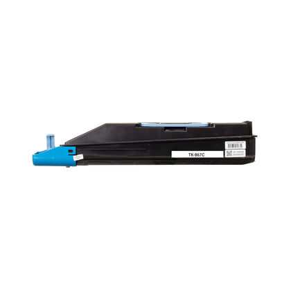 TK-867 cyan toner cartridge compatible with Kyocera Taskalfa 250ci, 300ci printers, 12,000-page yield