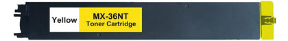 Sharp MX-36NT compatible yellow toner cartridge, high-yield 15,000 pages for MX-2610N, MX-3115N printers