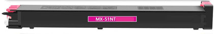 Sharp MX-51NT compatible magenta toner cartridge, high-yield 18,000 pages for MX-4110N, MX-5141N printers