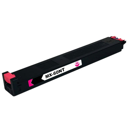 MX-60NT magenta toner cartridge compatible with Sharp printers, high yield 40,000 pages