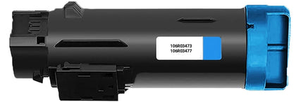 Cyan Toner Cartridge 106R03473/106R03477 Compatible for Xerox Phaser 6510 and WorkCentre 6515, 2400 pages