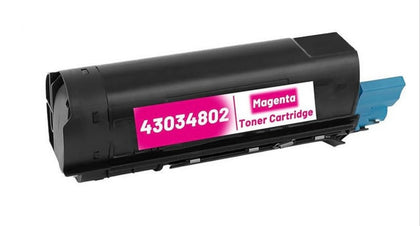 Magenta Toner Cartridge 43034802/42127402 compatible with Oki Data printers C3100, C3200, C3200n, C5100/5150/5200/5300/5400, 5000 pages.