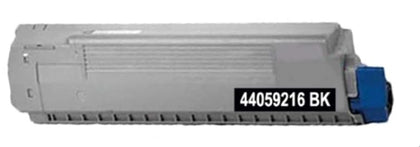 Black toner cartridge 44059216 compatible with Oki Data MC860 printer, 9,500 pages.