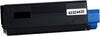 Compatible Oki 43324420 black toner cartridge, 8000 pages, for Oki C5550, C6100, C6100dn, and C6050n printers.