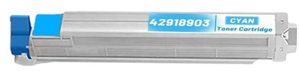 Compatible Oki 42918903 Cyan Toner Cartridge for C9600 and C9800 printers, 15000 pages