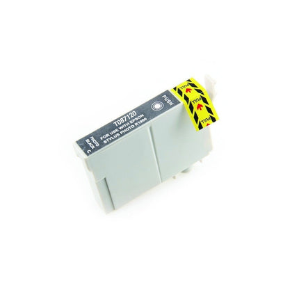 Compatible Epson T087120 Photo Black Ink Cartridge, 3,615 pages, for Stylus Photo R1900 printer.