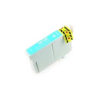 Compatible Epson T087220 Cyan Ink Cartridge, 915 pages, for Stylus Photo R1900 printer.