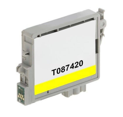 Compatible Epson T087420 Yellow Ink Cartridge, 915 pages, for Stylus Photo R1900 printer.