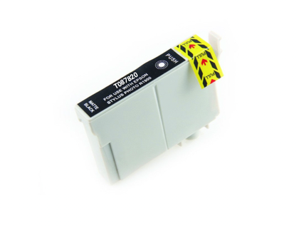 Compatible Epson T087820 Matte Black Ink Cartridge, 520 pages, for Stylus Photo R1900 printer.