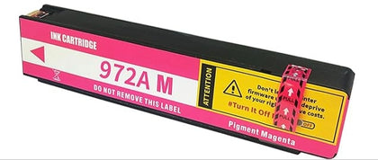 Compatible HP 972A Magenta Ink Cartridge – high-yield 3000-page replacement for HP PageWide Pro 352, 377, 452, 477, 552, and 577 printers.