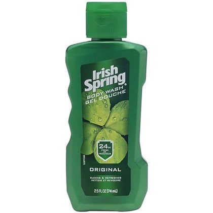 Stay fresh and confident all day with Irish Spring Body Wash. Its crisp, invigorating scent and rich lathering formula cleanse deeply while neutralizing odor for up to 24 hours. This compact 2.5 oz size is perfect for travel, offering a refreshing clean that retains your skin’s natural moisture.