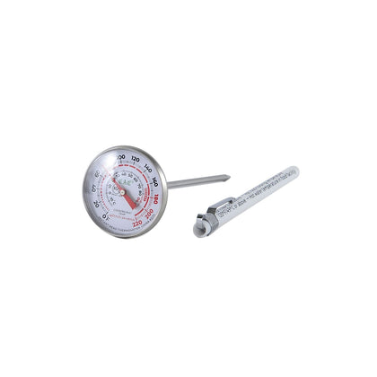 Instant read thermometer with 0–220°F / -18–104°C range. Durable, fast, and accurate with easy-to-read digital display. Packed 72 per case for commercial and home kitchen use.