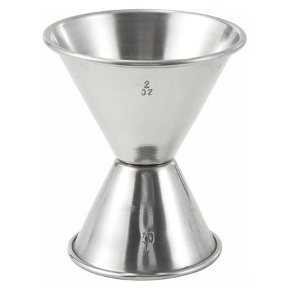 J-1 to J-5, 1/2oz to 2oz Stainless Steel Jiggers