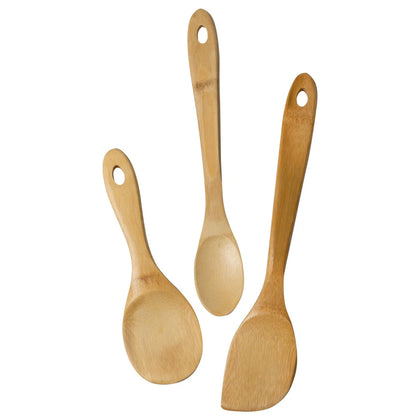 J33-2018, 3-Piece Stir Fry Set Joyce Chen, Burnished Bamboo Wok Utensils