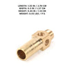 Jet tip with large thread for natural gas, size #60, designed for efficient gas flow and performance.



