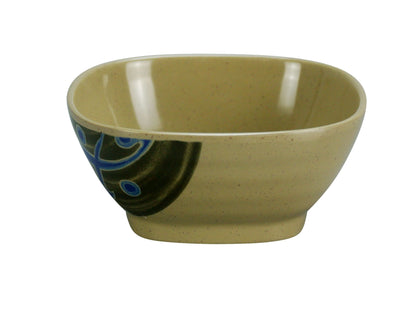 Yanco Square Bowl JP-1035 It is made from durable and reliable melamine material, which makes the bowl look like ceramics. You can use these unique square bowls to serve such dishes like rice, miso soup, noodles or salads. Thanks to the elegant Japanese collection style, the bowl will perfectly fit any food-serving establishment design. Performed in Japanese style, such melamine tableware is an ideal solution for those who choose high-quality, durable and affordable dinnerware for their place. 