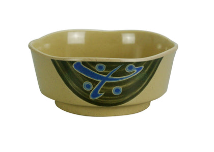 Yanco Soup Bowl JP-3003 Is a great and affordable restaurant tableware. It is made from durable and reliable melamine material, which makes the bowl look like ceramics. You can use these unique bowls to serve such dishes like soups, guakamole, rice or other appetizers. Thanks to the elegant Japanese collection style, the bowl will perfectly fit any food-serving establishment design. 