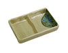Yanco Double Divided Sauce Dish JP-4031 is a perfect solution to serve sauces, dips, spices, and herbs that accompany the oriental dishes in your food-serving establishment. Thanks to the high-quality, reliable and affordable melamine material, these sauce dishes can With stand the heavy commercial use. While looking like they are handmade ceramics such dishes won't chip, break, or stain. The Japanese collection is performed in Japanese style, that will perfectly fit most of the establishments' designs.