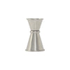 Japanese-style stainless steel jigger 0.5oz/0.75oz, dual-sided, durable, corrosion-resistant, accurate, and easy to clean for commercial bar use. (Packed By: 300 Each Per Case), not a set.