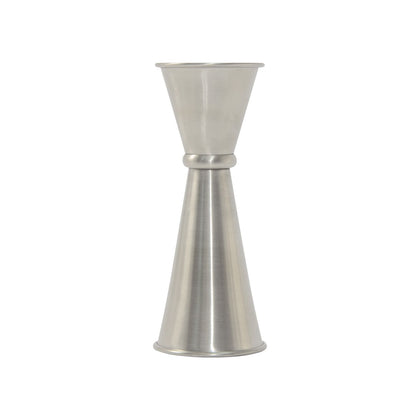Japanese-style stainless steel jigger 1oz/2oz, tall, dual-sided, durable, corrosion-resistant, accurate, easy to clean for commercial bars. (Packed By: 300 Each Per Case), not a set.