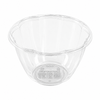 Clear Disposable PLA Salad Container Bowls for Lunch & Meal Prep