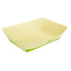 Natural Bamboo Disposable Stand Serving Takeout Container Food Boat Trays
