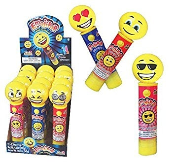 Kidsmania Emoji Pop Candy Toy with Lollipop Inside 12 Count Display