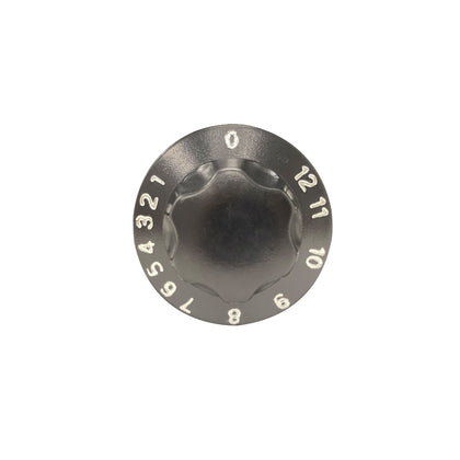 Knob for soup warmer, designed for commercial kitchen use. Heat-resistant and durable replacement part ensures reliable temperature control for buffets, restaurants, or catering setups.
