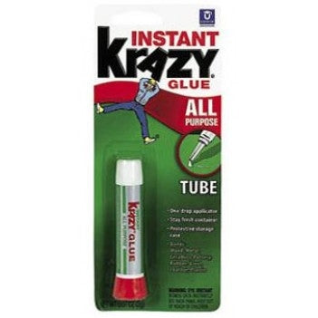 Krazy Glue Instant All Purpose Super Glue Tube Precision Tip, 2g