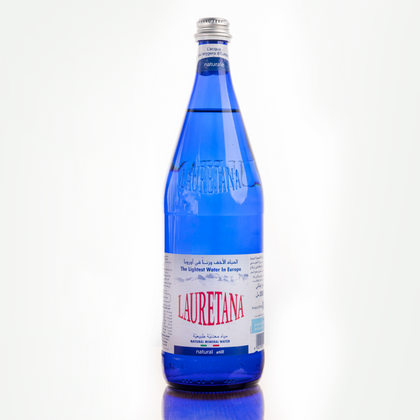 Laurentana Natural Mineral Water Blue Glass Bottles 1000ml Pack of 12