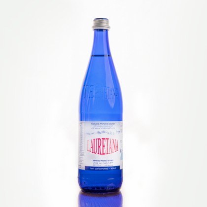 Laurentana Natural Mineral Water Blue Glass Bottles 750ml Pack of 12
