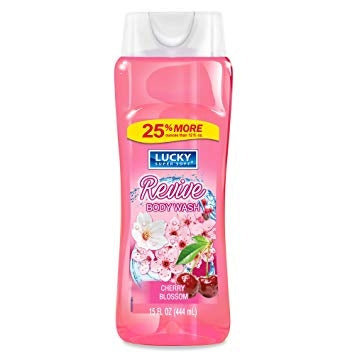 Lucky Super Soft Revive Cherry Blossom Body Wash is a creamy, hydrating formula that gently cleanses while softening and moisturizing your skin. Infused with an exhilarating cherry blossom fragrance, it revitalizes your senses as it envelops your body in rich moisture. This body wash helps leave your skin feeling soft, smooth, and healthy-looking with every use.