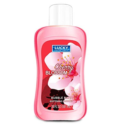Lucky Super Soft Cherry Blossom Bubble Bath surrounds you with a softening lather and the gentle fragrance of blooming cherry blossoms. Designed to help you unwind, this soothing formula cleanses and pampers the skin, leaving it feeling soft and refreshed. A perfect choice for daily self-care or a calming soak after a long day.