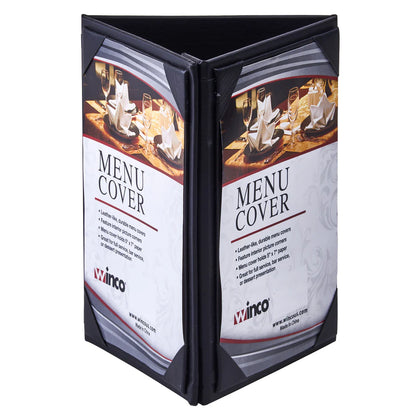 LMTT-57BK Black Triple Panel Table Tent For 5 X 7