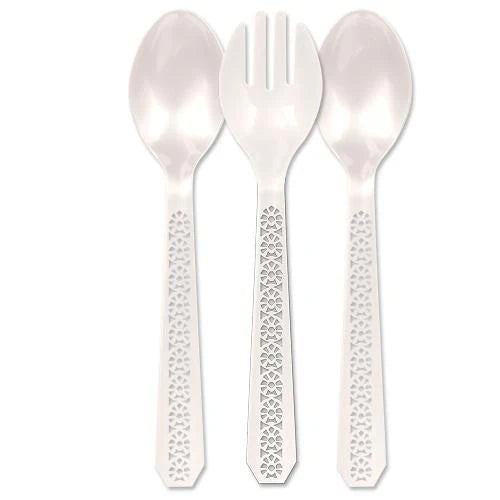 Lacetagon Pearl Serving Set, featuring durable and elegant tableware. Ideal for serving salads, pasta, desserts, and appetizers. Perfect for weddings, parties, catering, and upscale dining events.