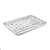 Large aluminum broiler pan, durable and heat-resistant, ideal for grilling, roasting, and broiling meats, seafood, and vegetables at home or events