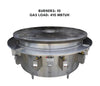60-inch large Mongolian BBQ cooktop with center hole and natural gas, offering a spacious, high-performance surface for grilling and stir-frying.