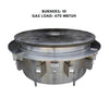 60-inch large Mongolian BBQ cooktop with center hole and propane gas, offering a spacious, high-performance surface for grilling and stir-frying.