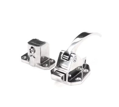 High-quality latch made of stainless steel, perfect for face mounting and ensuring reliable closure in industrial settings.