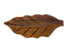 A wooden, leaf-shaped chopstick rest with a natural design, perfect for adding a touch of elegance to your dining table.




