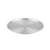 Lid aluminum for 80QT stock pot, snug-fitting and warp-resistant with riveted handle; durable and lightweight design helps retain heat and moisture for efficient bulk cooking in any kitchen.